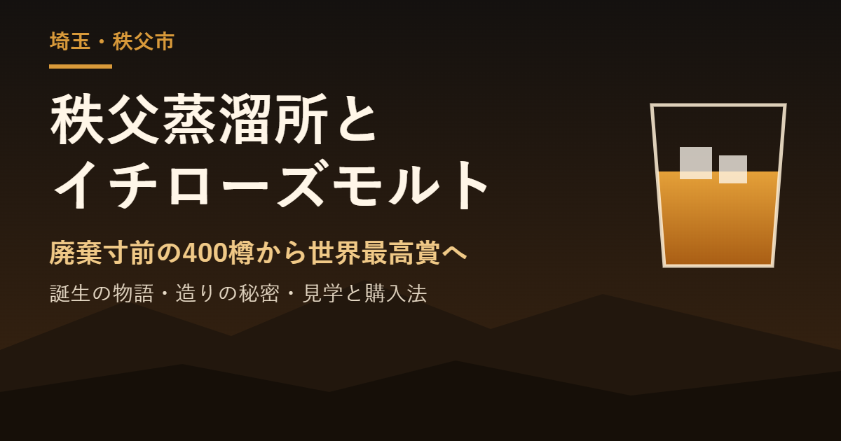 秩父蒸溜所とイチローズモルトの特集記事アイキャッチ
