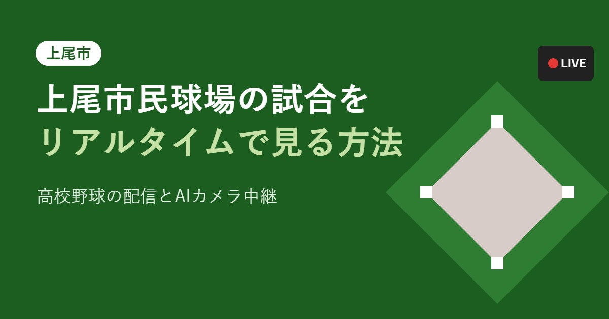 上尾市民球場の試合をリアルタイムで見る方法