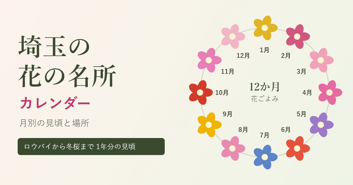 埼玉の花の名所カレンダー